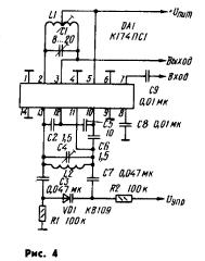 Применение микросхемы К174ПС1
