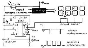 Практическое применение таймера 555