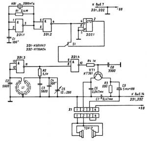 Схема простого металлоискателя повышенной чувствительностью
