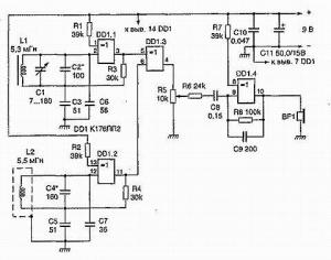 Металлоискатель на одной микросхеме