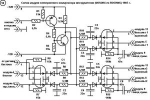 Модуль электронной коммутации инструментов