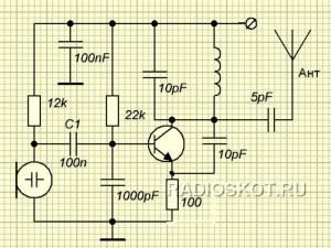 Схема жучка для прослушки
