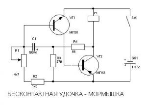 Бесконтактная электронная удочка
