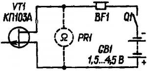 Простой искатель скрытой проводки