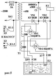 Устройство управления насосом воды